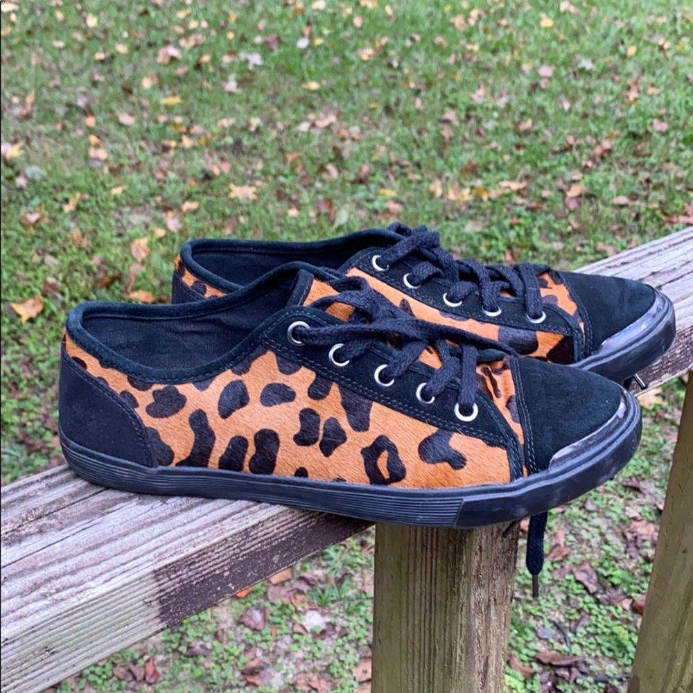 Nine West leopard sneakers